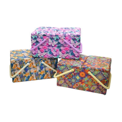 DOUBLE HANDLE SEWING BASKET - LARGE