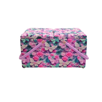 DOUBLE HANDLE SEWING BASKET - LARGE