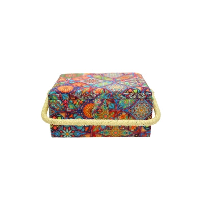 DOUBLE HANDLE SEWING BASKET - SMALL