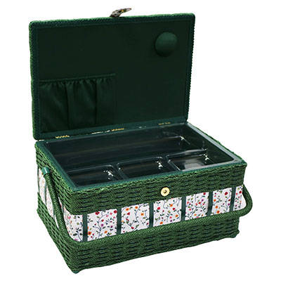 Sewing Basket with PP Cord Trimming on Body - Large