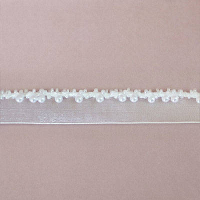 15MM (5/8") ORGANZA TRIM WITH PEARL EDGE
