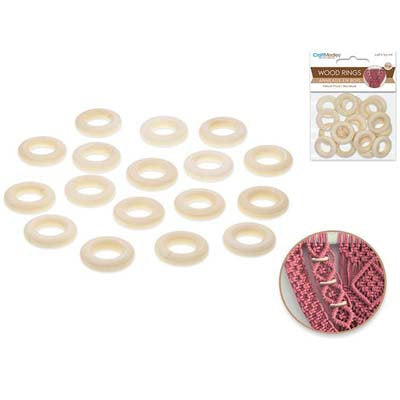 WOOD CRAFT RINGS-25MM CW652