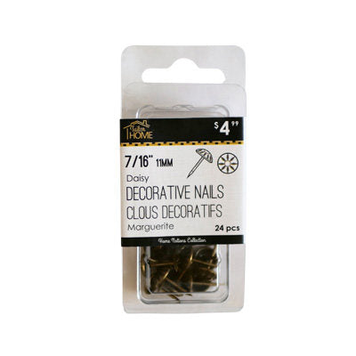 7/16" (11MM) DAISY DECORATIVE NAILS 24PCS