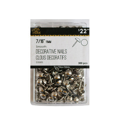 7/16" (11MM) SMOOTH DECORATIVE NAILS 300PCS