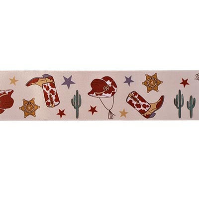 SINGLE FACE SATIN SHERIFF RIBBON 38MM (1.5")