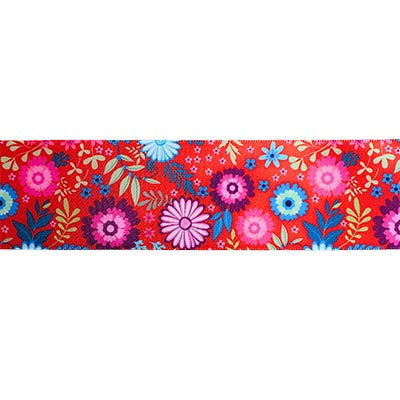 SINGLE FACE SATIN RIBBON WITH FLORAL PRINT 38MM (1.5")