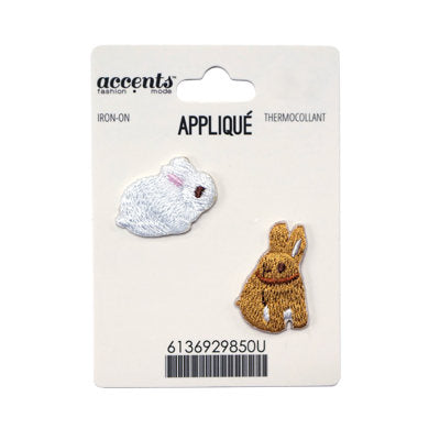 MINI RABBITS APPLIQUE 3CM X 2 CM