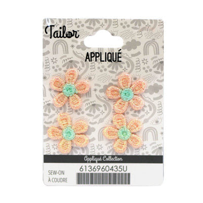 TINY DAISY APPLIQUE - SEW ON - 2*2CM