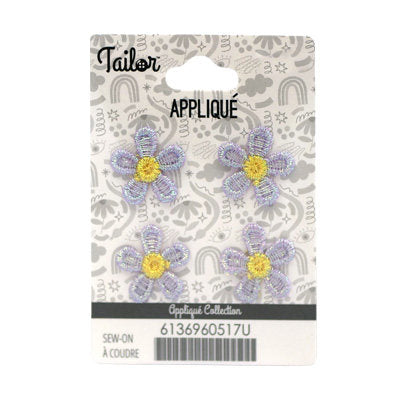 TINY DAISY APPLIQUE - SEW ON - 2*2CM