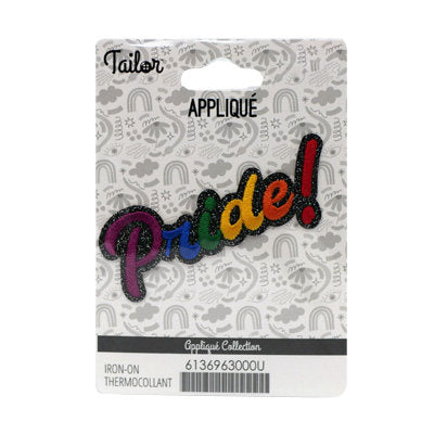 PRIDE! APPLIQUE - IRON ON 3*8CM