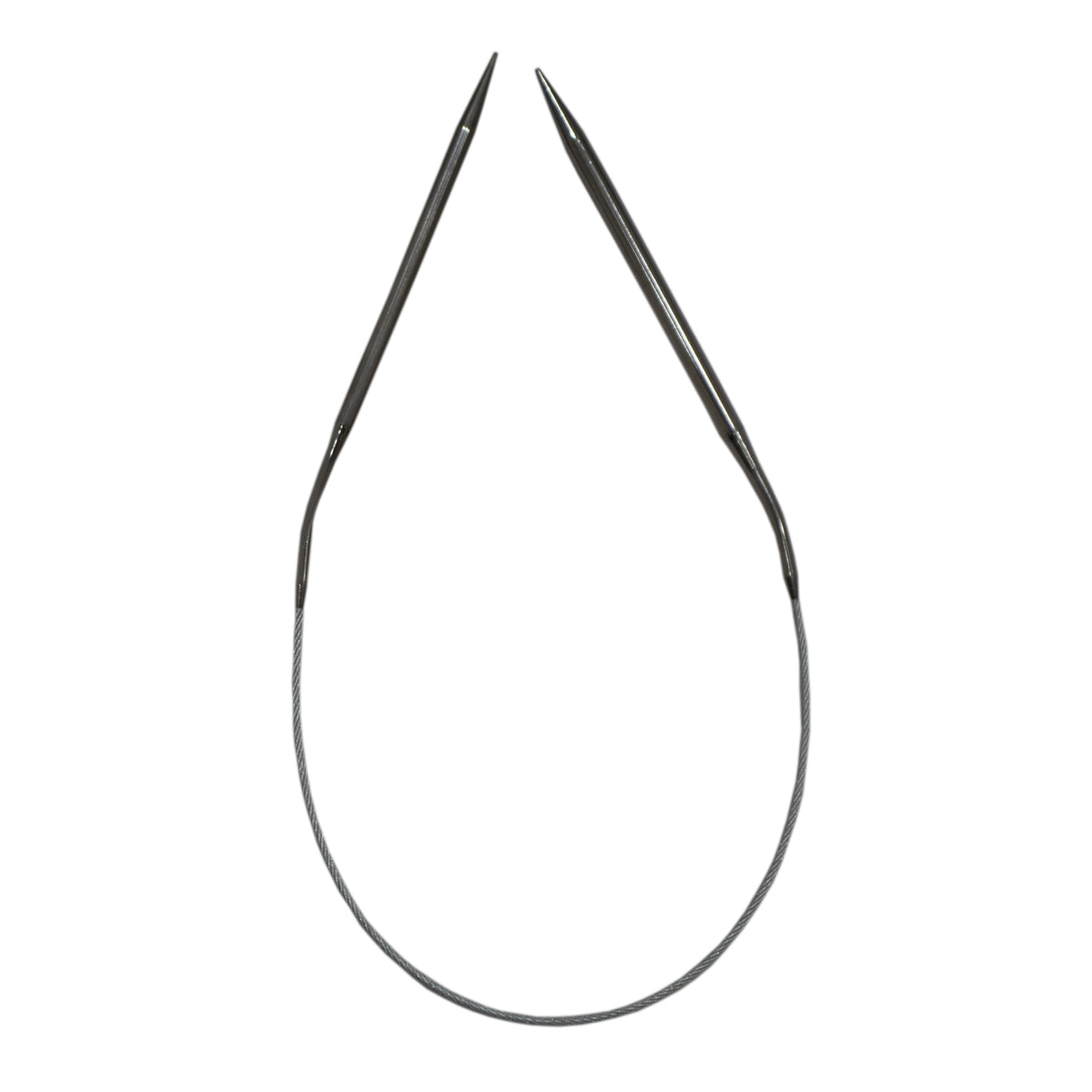 KNITTING NEEDLES - STEEL 40CM CIRCULAR 4.5MM