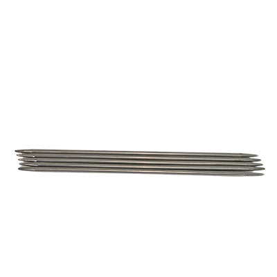 20CM DOUBLE POINTED KNITTING NEEDLES - STEEL 4MM