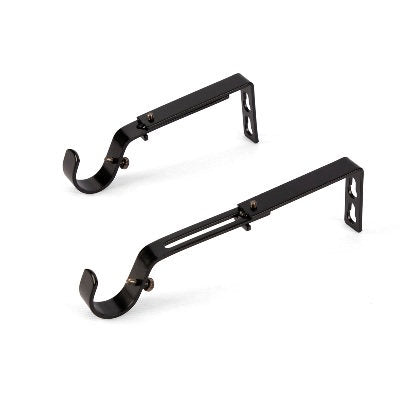 ADJUSTABLE DRAPERY ROD BRACKETS