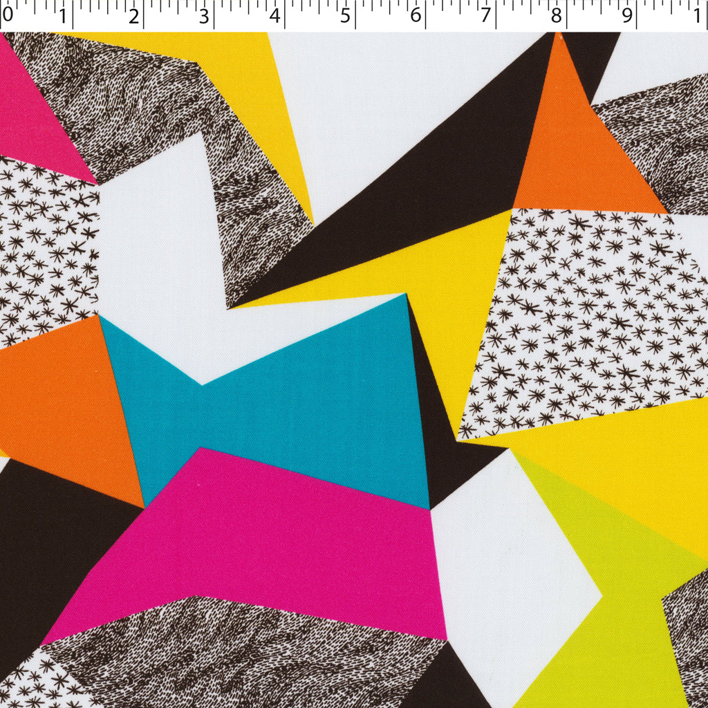 SABRINA RAYON TWILL PRINTS - GEOMETRIC SHAPES