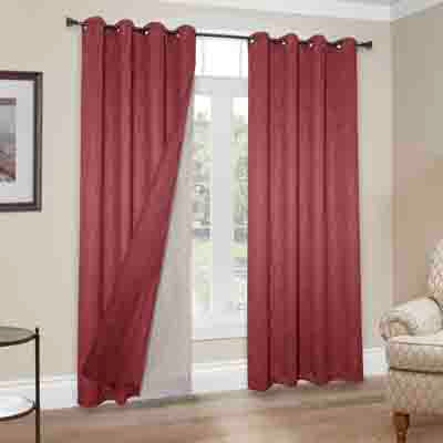 BLACKOUT LINER WITH HOOKS 50"x 80"