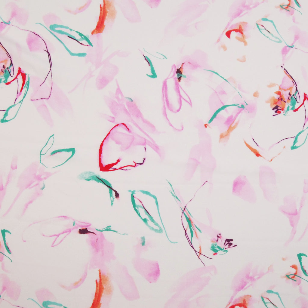 GEORGIA POLYESTER PRINTS - ABSTRACT FLORAL
