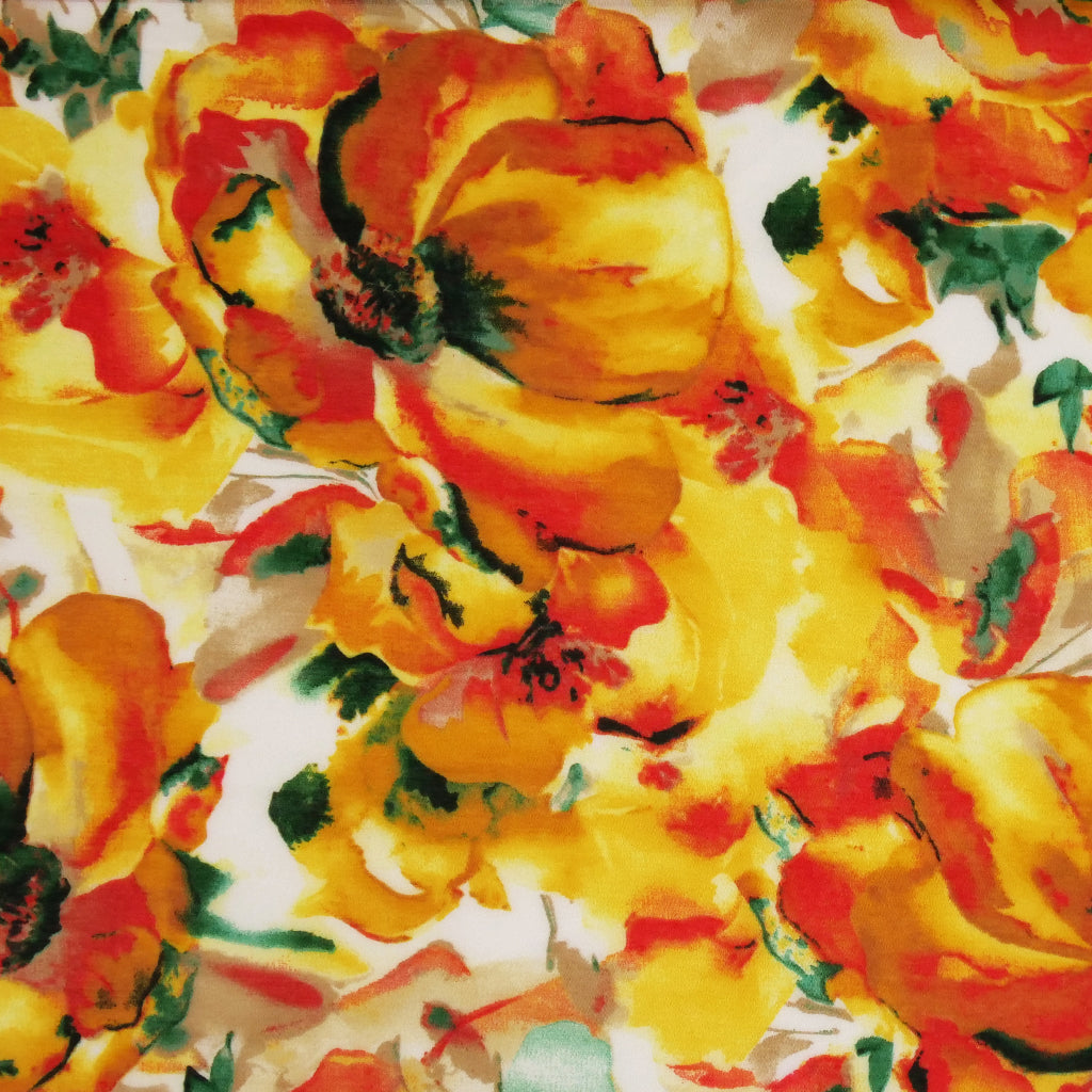 EDITH POLYESTER PRINTS - WATERCOLOR FLORAL