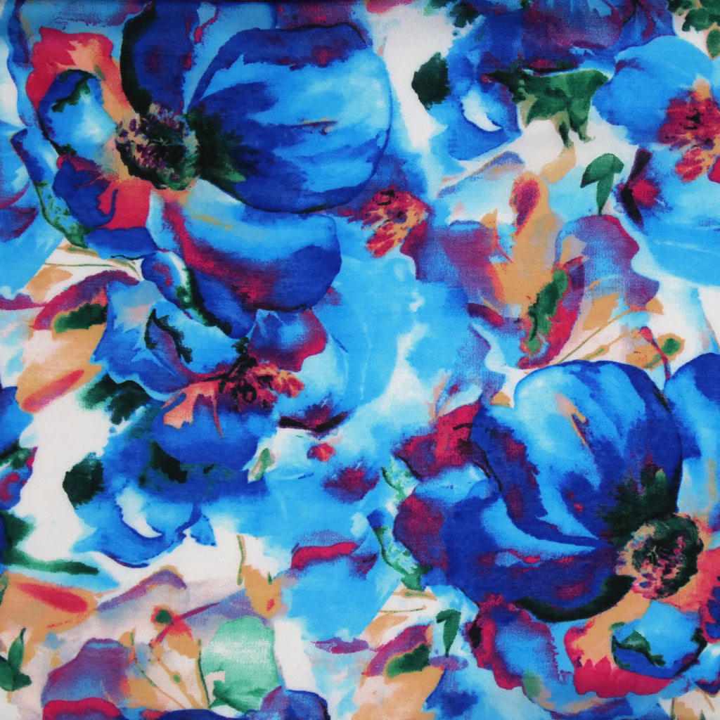 EDITH POLYESTER PRINTS - WATERCOLOR FLORAL