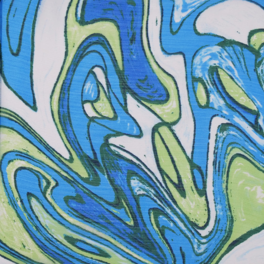 GINA YORYU CHIFFON PRINTS - WATERCOLOUR SWIRL