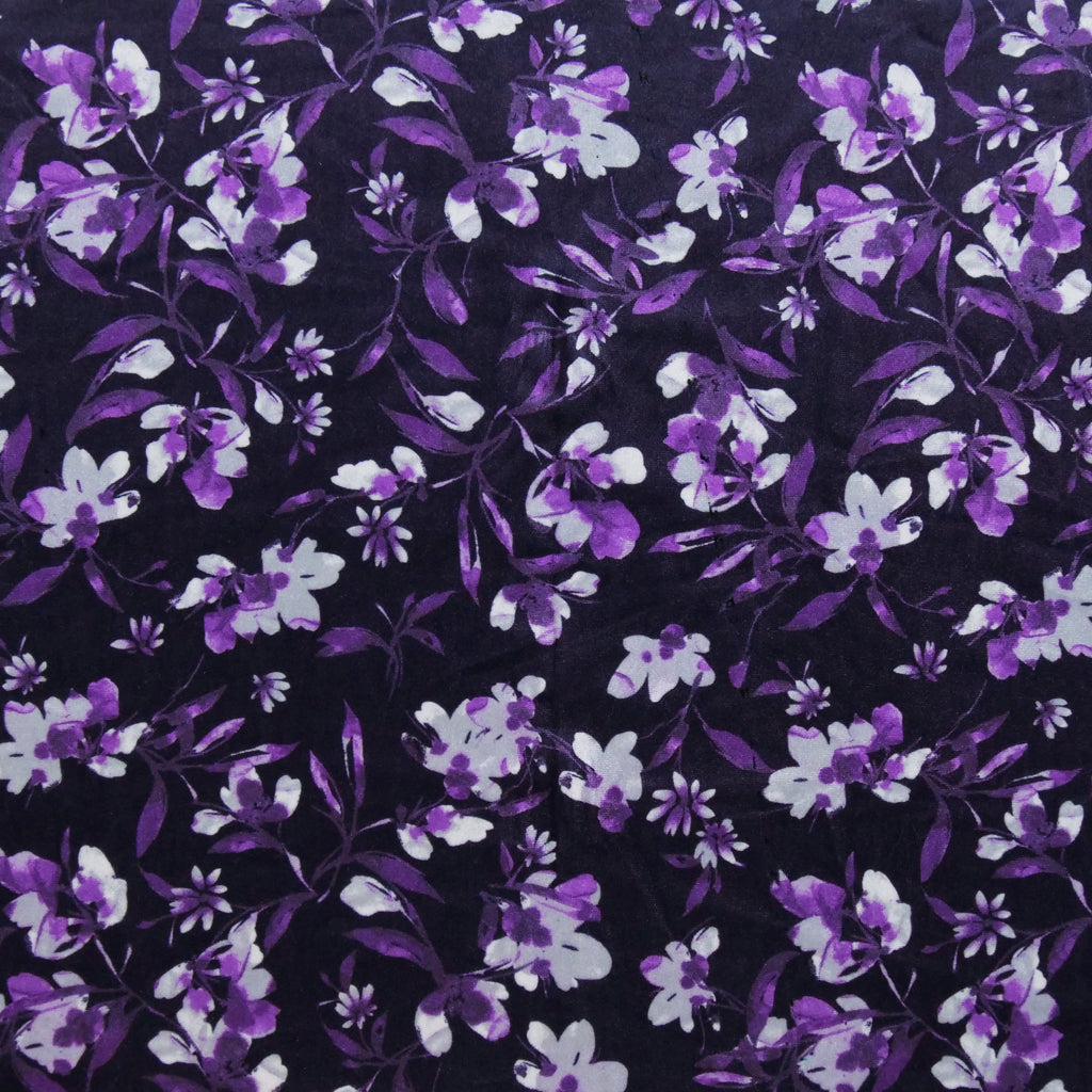 REGAL GREYS VELVET PRINTS - FLORAL