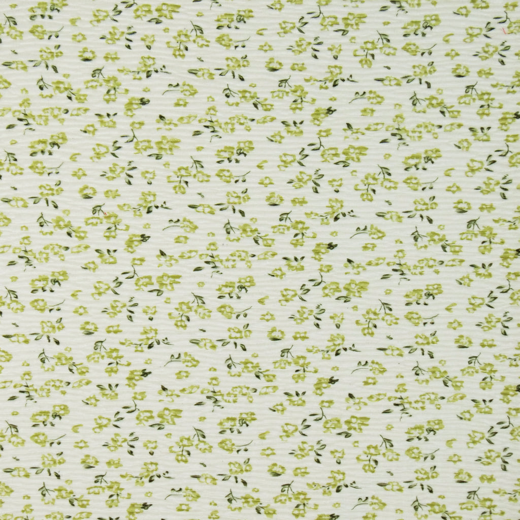 ELEGANT LOUNGING - CRINKLE VELOUR PRINTS - SMALL SPACED FLORAL