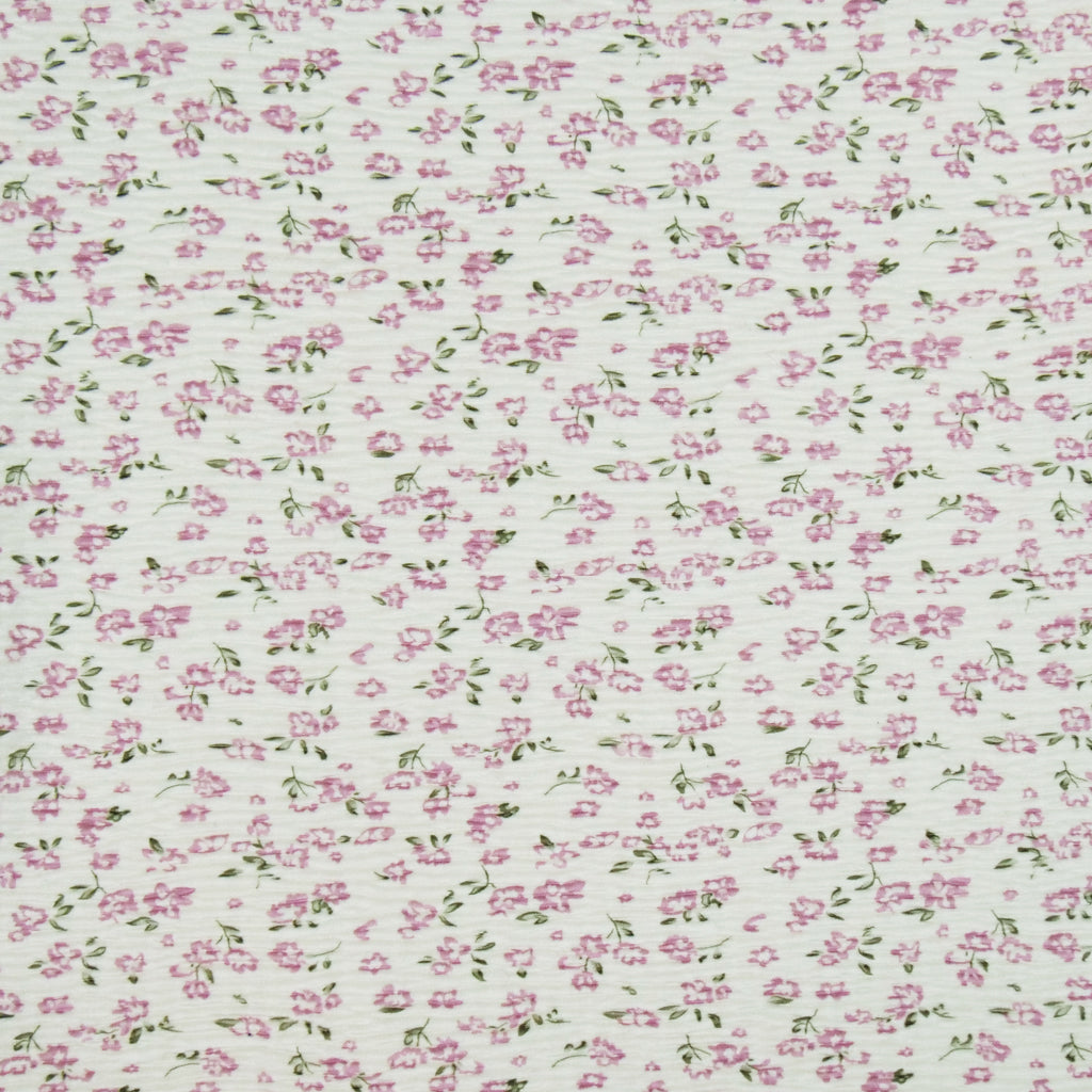 ELEGANT LOUNGING - CRINKLE VELOUR PRINTS - SMALL SPACED FLORAL