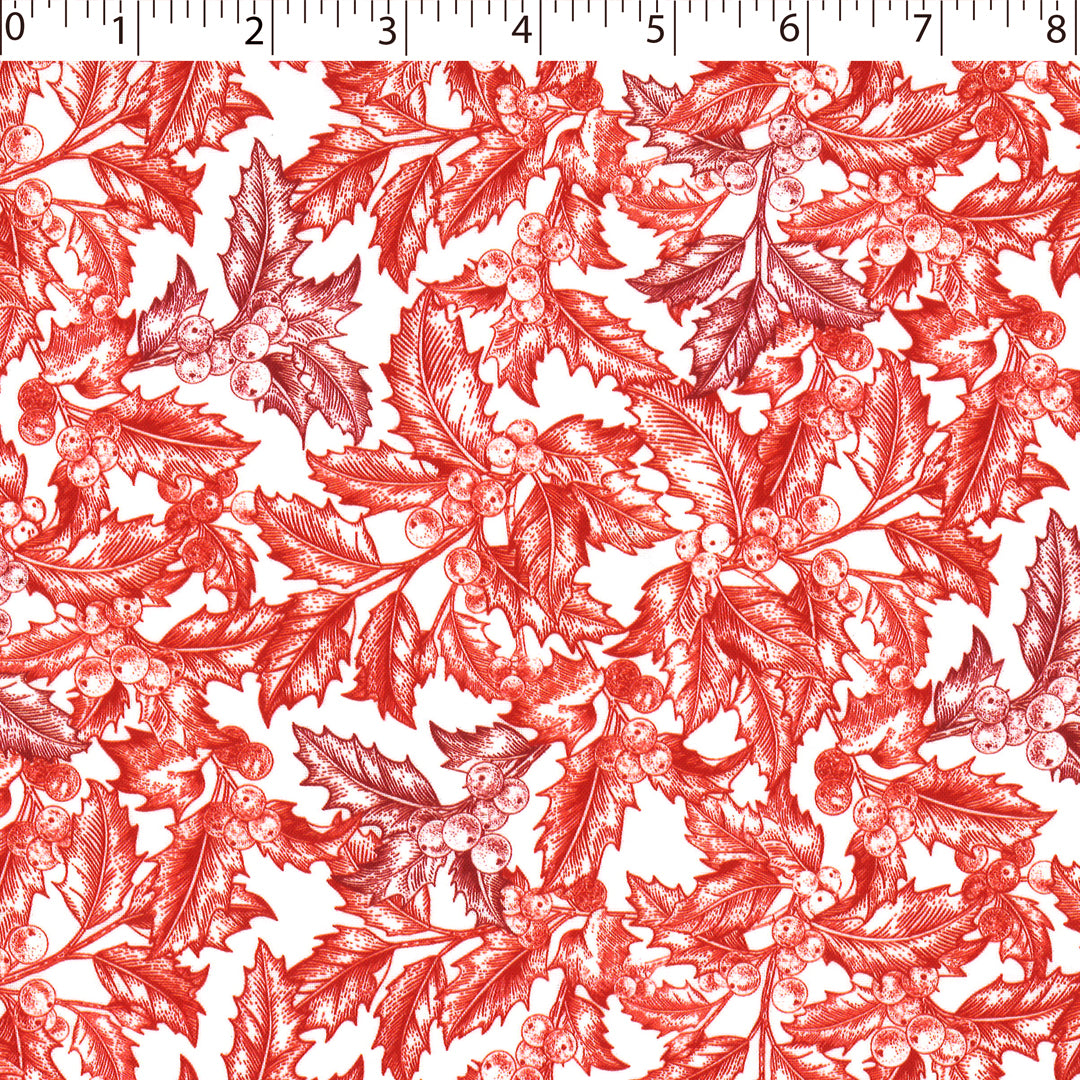 WINTER TOILE PRINTS - HOLLYBERRY