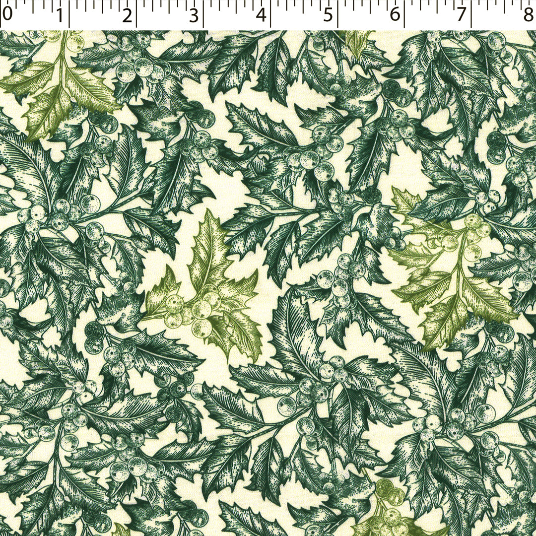 WINTER TOILE PRINTS - HOLLYBERRY