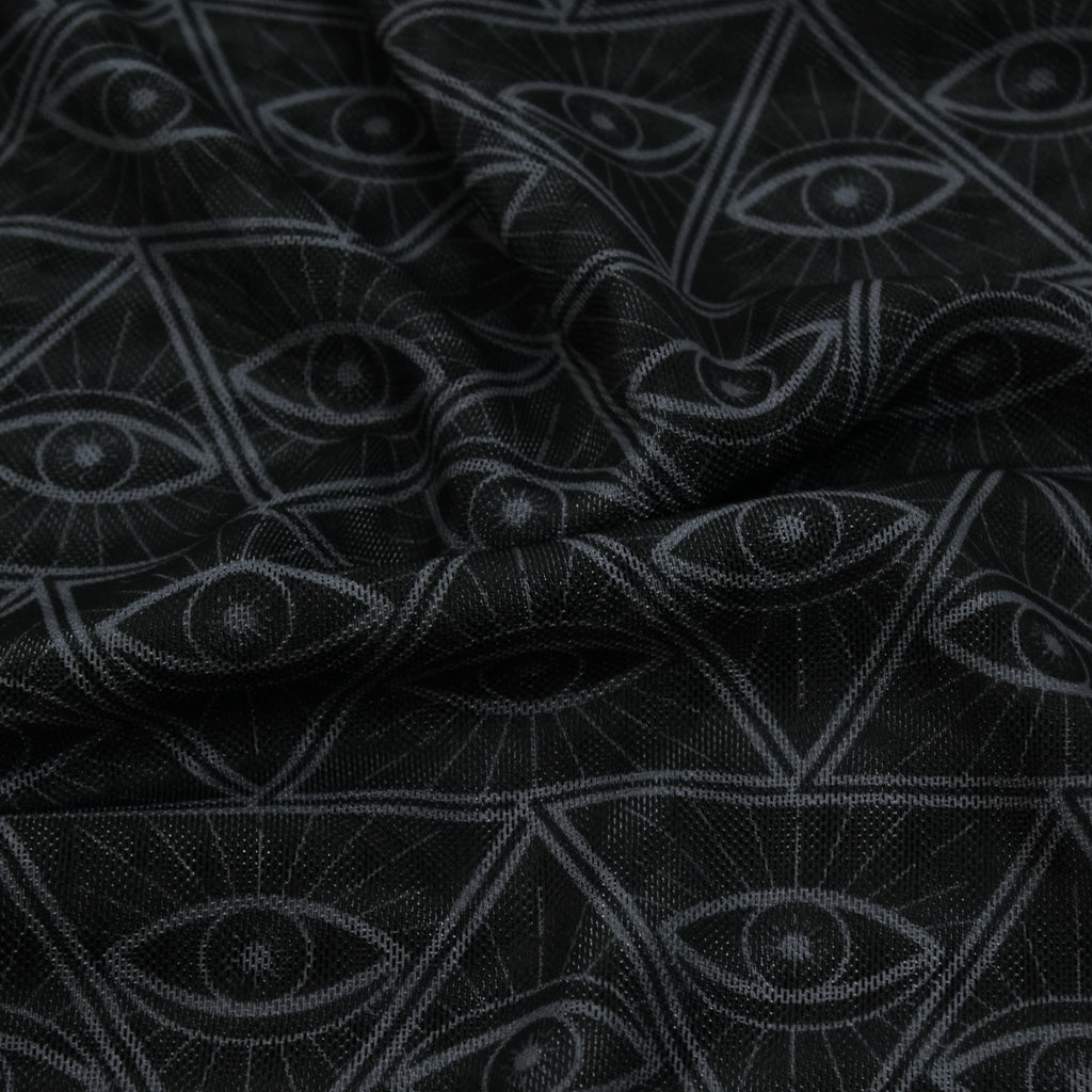 SABRINA MESH PRINTS - ABSTRACT TRIANGLES