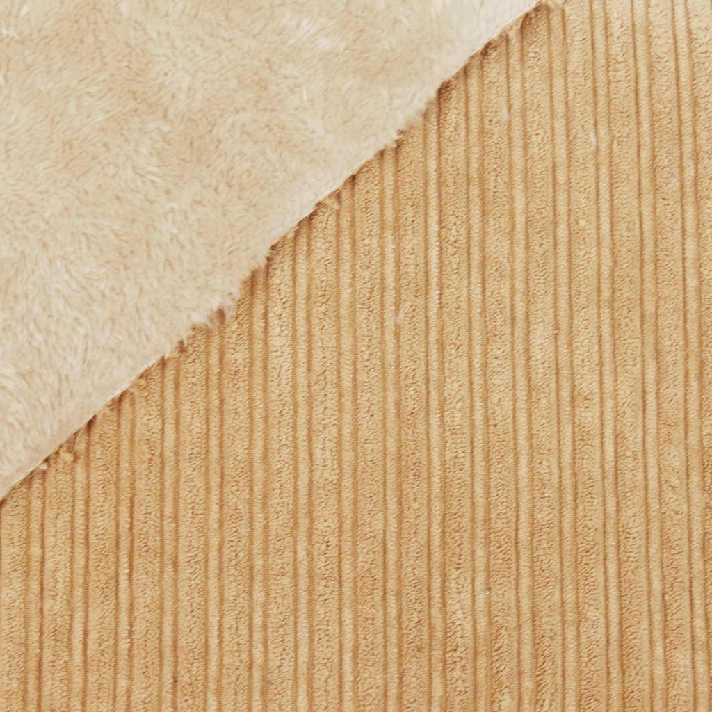COZY KIDZ - FAUX FUR BONDED CORDUROY SOLIDS