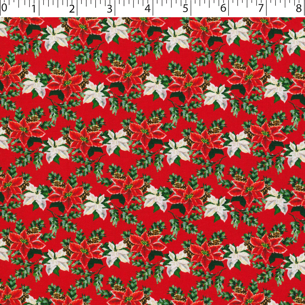 HOME FOR THE HOLIDAYS - POINSETTIA GARLAND