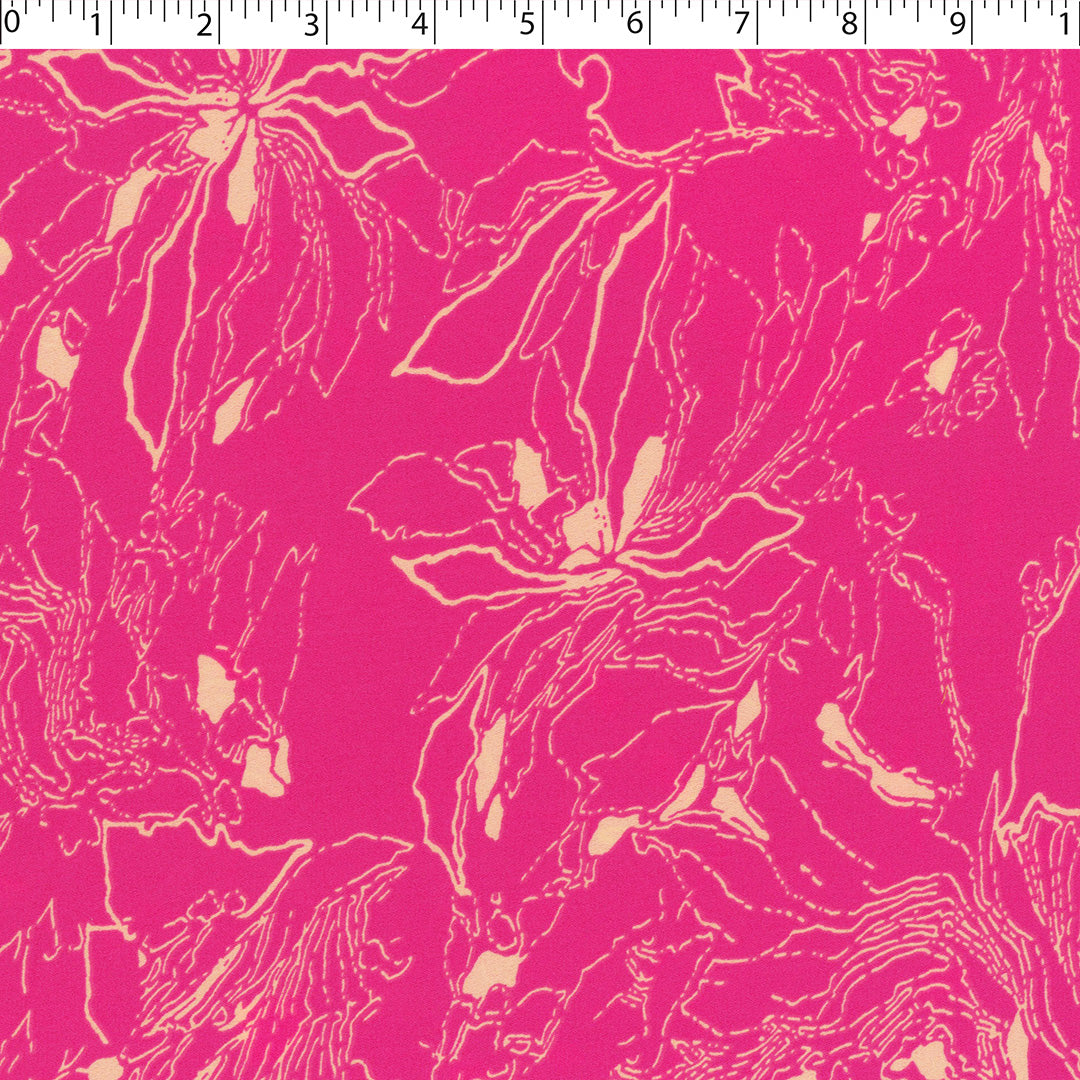 ILENE CREPE PRINTS - MONTONE FLORAL