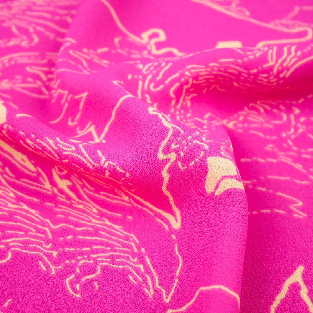 ILENE CREPE PRINTS - MONTONE FLORAL