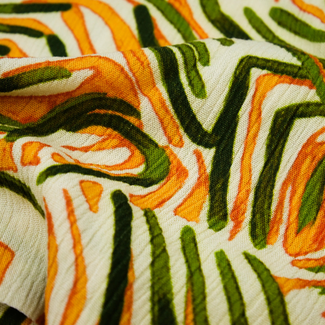 SAVANNAH - RAYON CRINKLE PRINTS - ABSTRACT GEOMETRIC