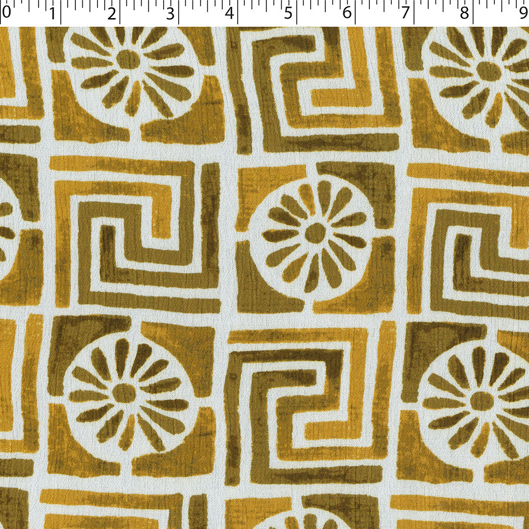 SAVANNAH - RAYON CRINKLE PRINTS - SQUARE GEOMETRIC