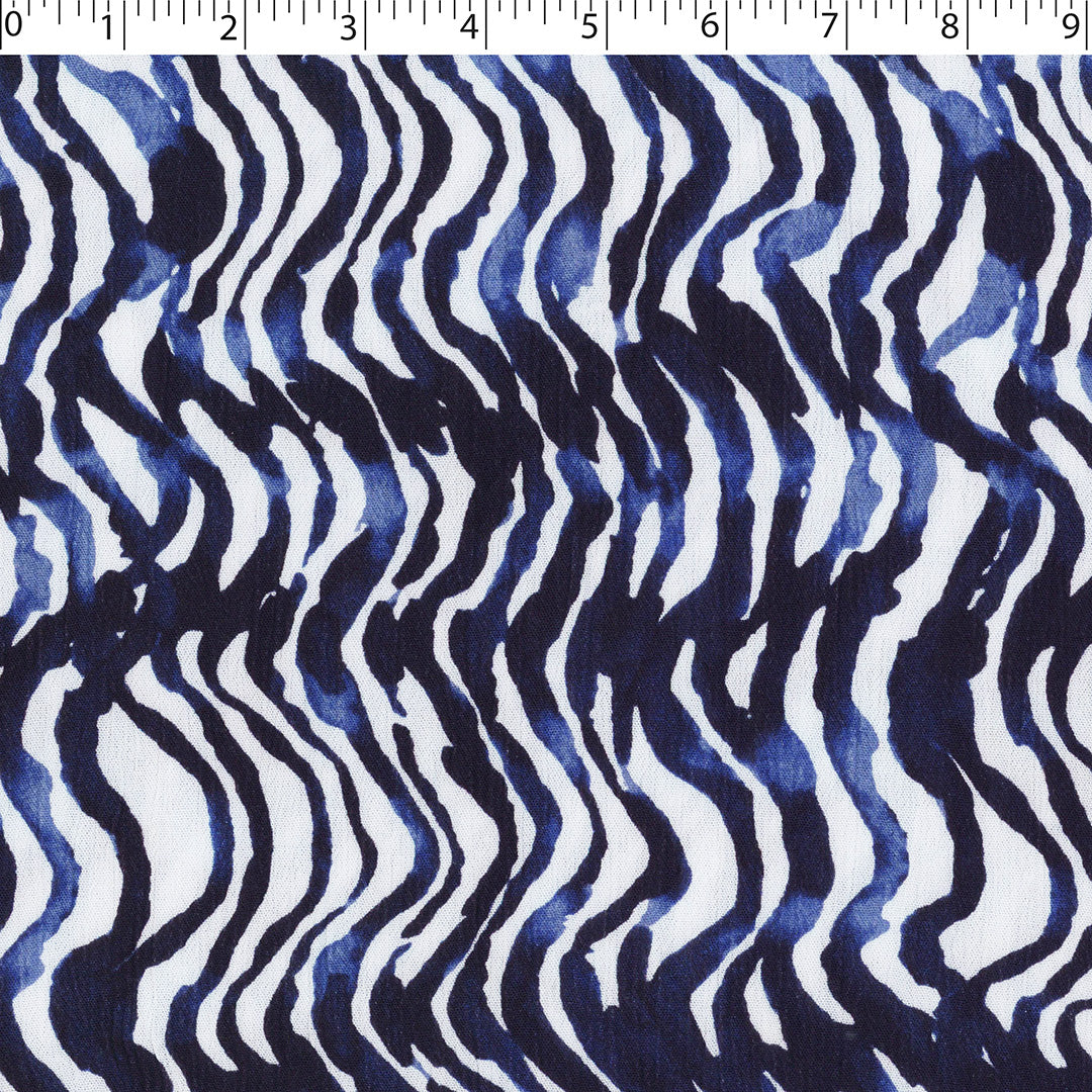 SAVANNAH - RAYON CRINKLE PRINTS - SWIRL SQUIGGLES
