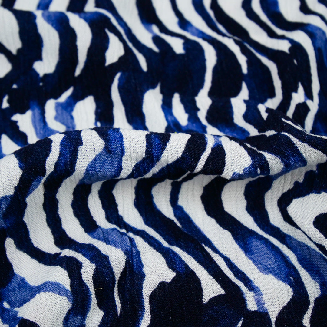 SAVANNAH - RAYON CRINKLE PRINTS - SWIRL SQUIGGLES