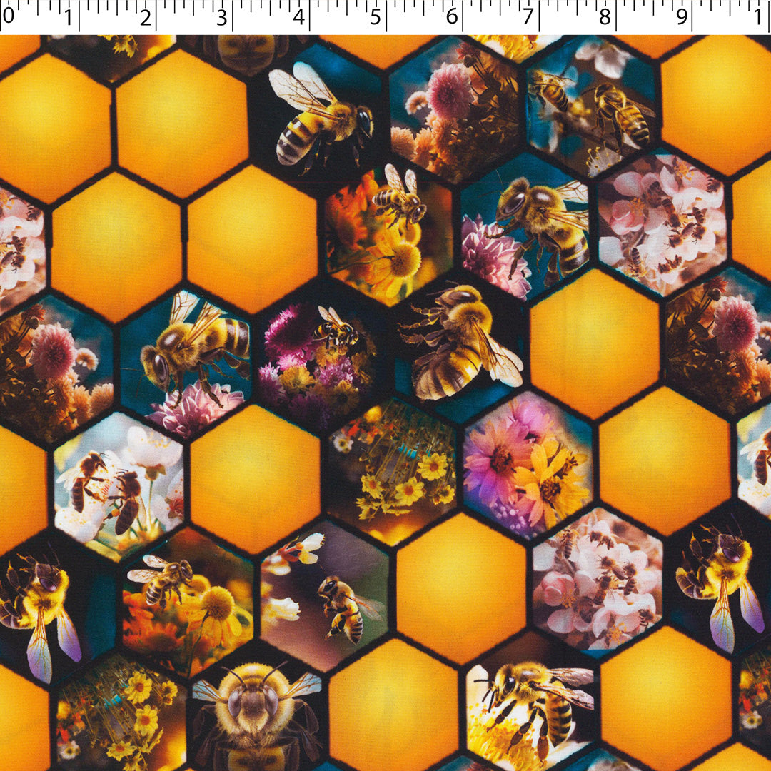 OLIVIA - RAYON PRINTS - BEE-HIVE