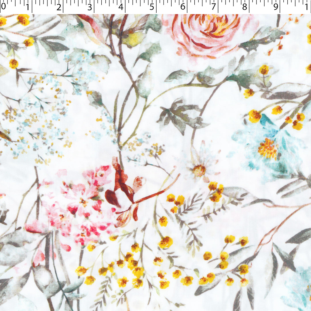 PRETTY POSIES - RAYON PRINTS - BOTANICAL FLORAL