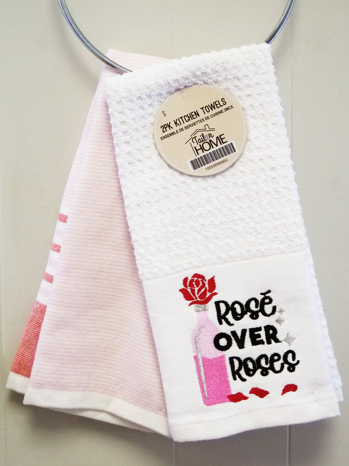 2PK KITCHEN TOWELS - ROSES