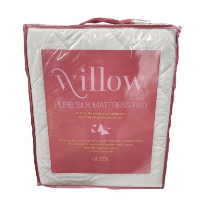 WILLOW SILK MATTRESS PAD QUEEN