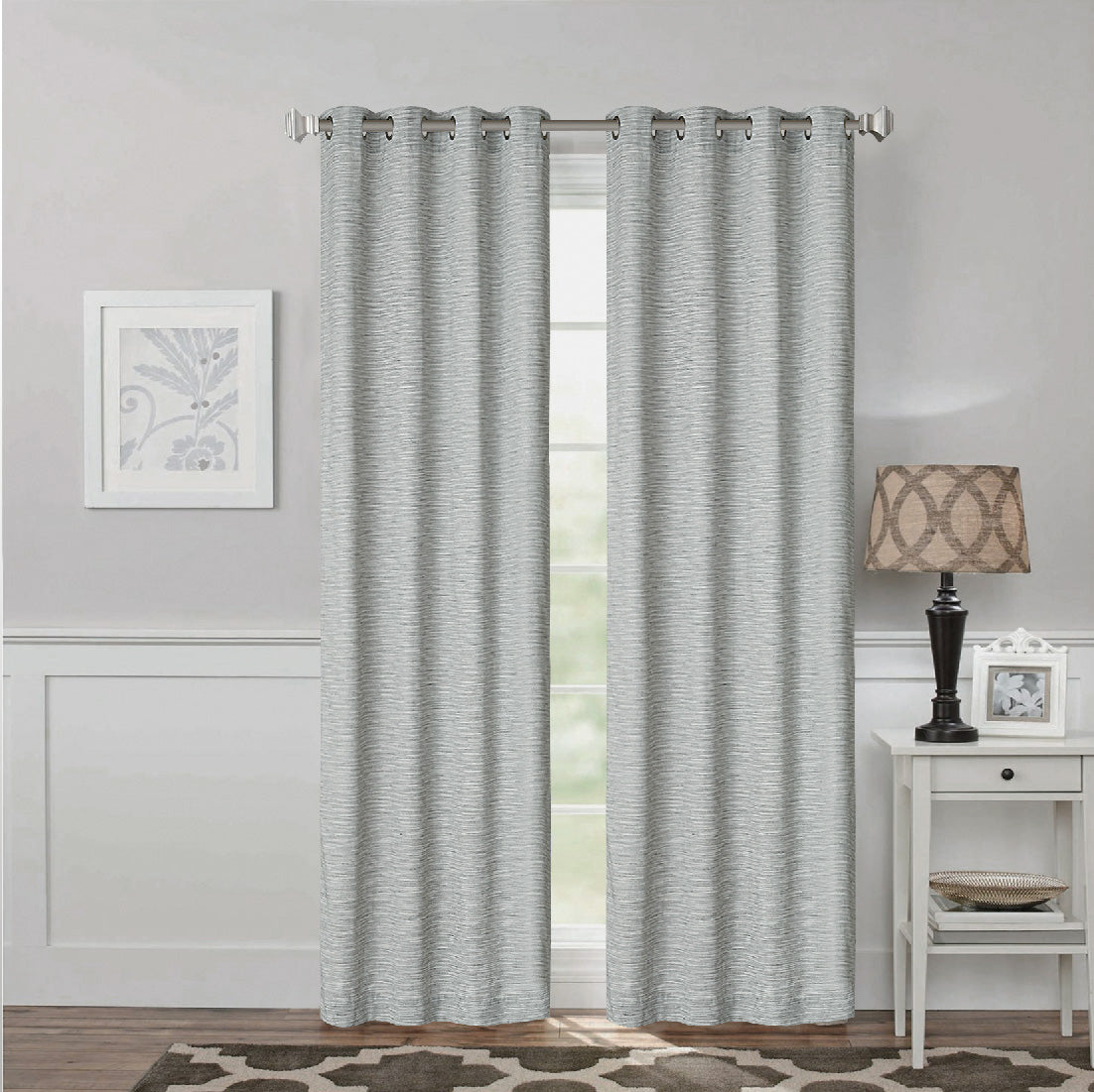 TANA GROMMET TOP PANEL GREY MIX Fabricland Online