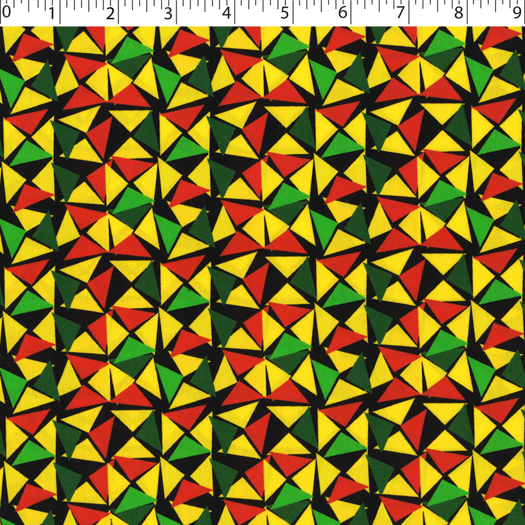 SOCIETY POPLIN PRINTS - TRIANGLE BLOCK