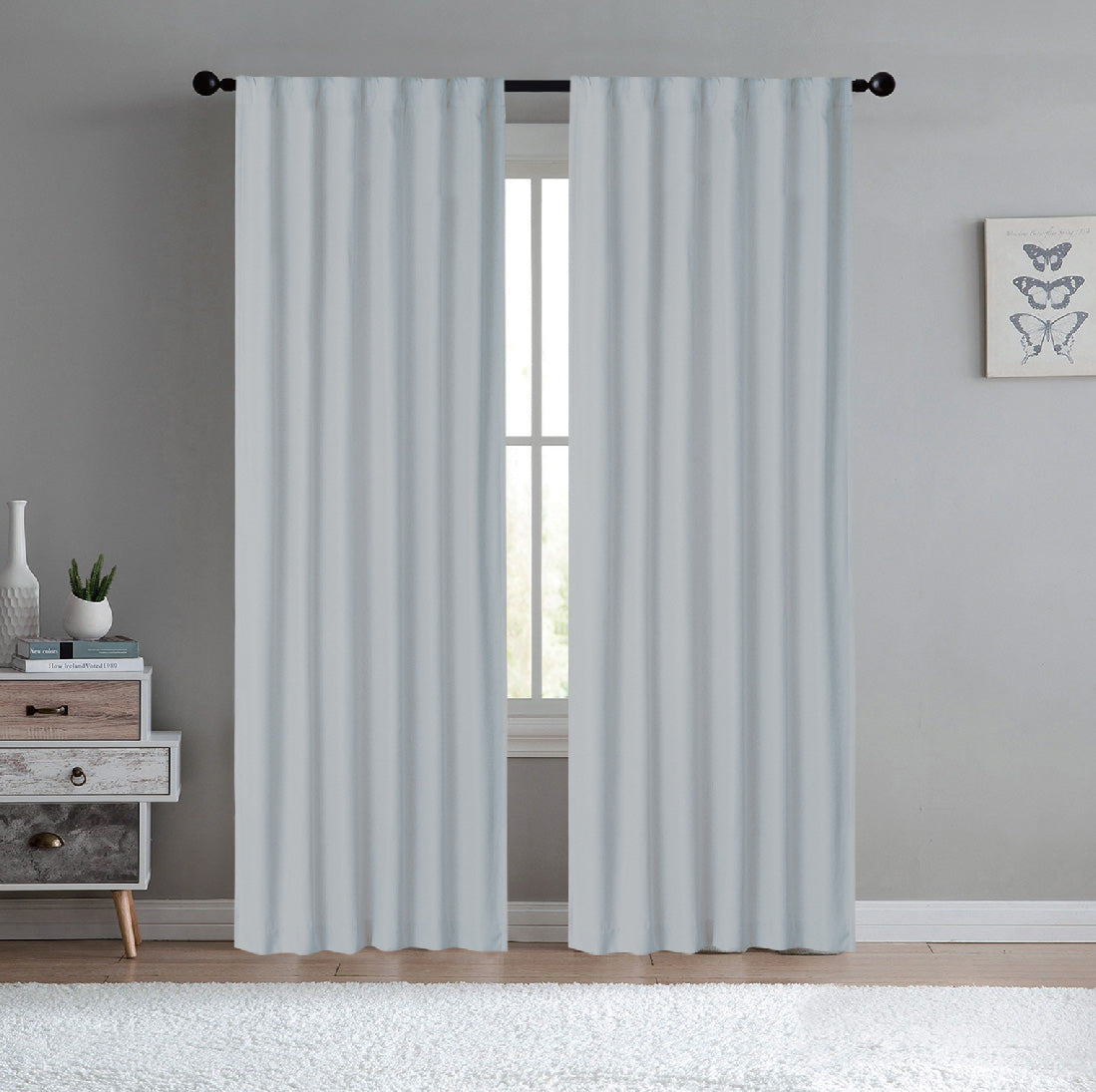 VIRGIL BACK TAB PANEL - SILVER