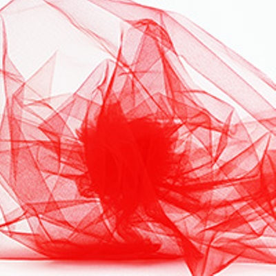 red nylon tulle