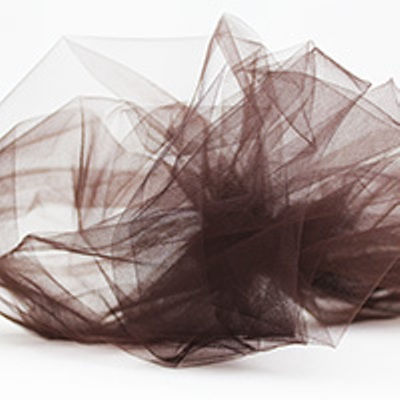 brown nylon tulle