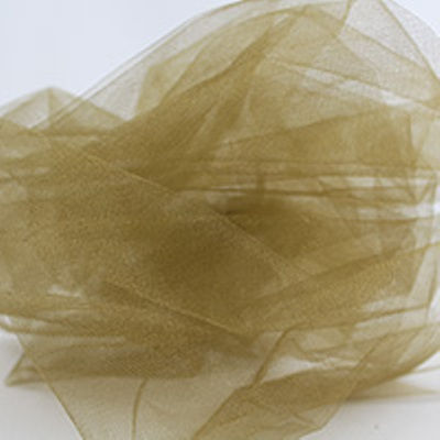 gold shiny nylon tulle