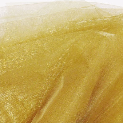 gold nylon shimmer organza