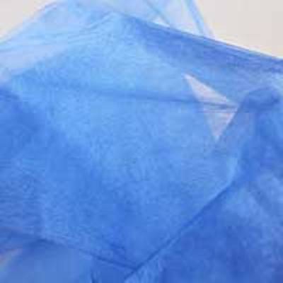 sky blue nylon shimmer organza