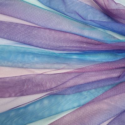 purple to blue rainbow tulle